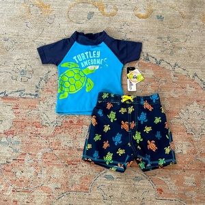 18 month Mick Mack brand boy 2 piece swimsuit